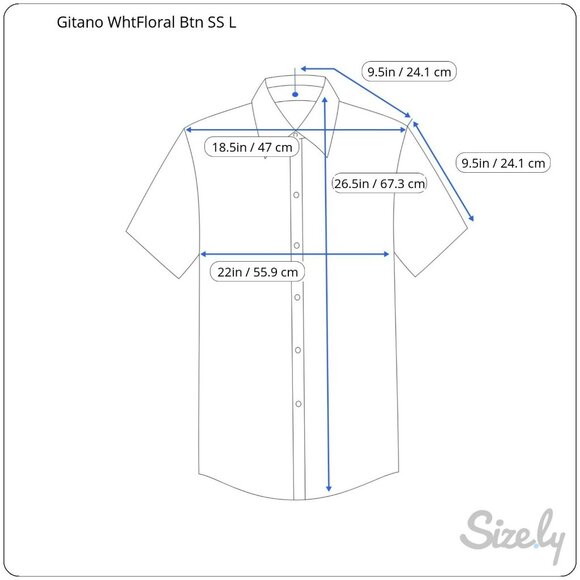 Vintage Gitano Large Floral Button Up Shirt Accent Cottage Whimsy Boho NWT - Picture 2 of 9